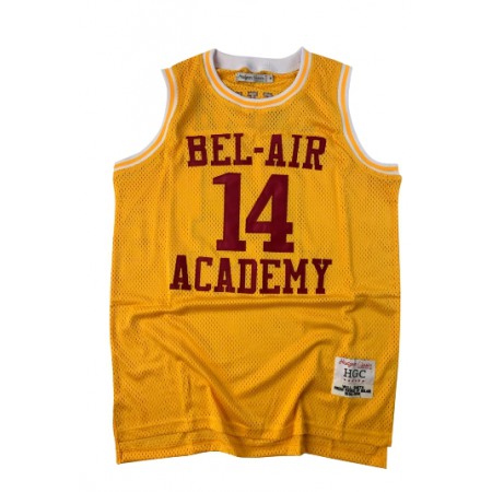 Men's Bel-Air Academy#14 Will Smith Gold Stitched NCAA Jersey