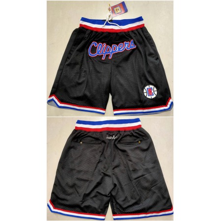 Men's Los Angeles Clippers Black Shorts (Run Small)