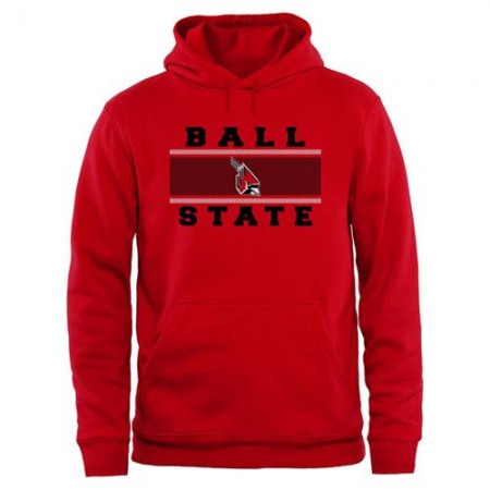 Ball State Cardinals Big & Tall Micro Mesh Sweatshirt Red