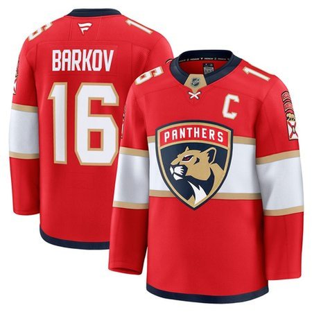 Men's Florida Panthers #16 Aleksander Barkov Red Home Breakaway Player Jersey