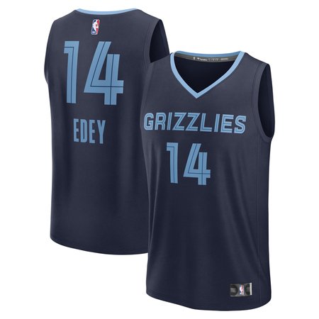 Youth Memphis Grizzlies Zach Edey Navy 2024 NBA Draft Fast Break Player Jersey - Icon Edition