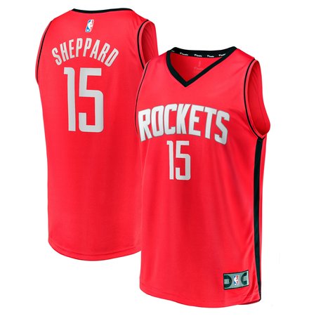 Men's Houston Rockets Reed Sheppard Red 2024 NBA Draft Fast Break Player Jersey - Icon Edition