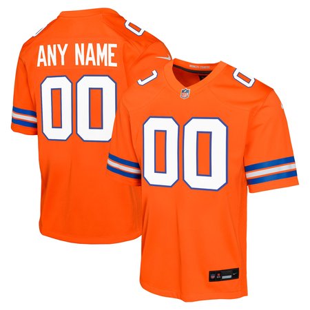 Youth Denver Broncos Nike Orange Mile High Collection 1977 Throwback Custom Game Jersey