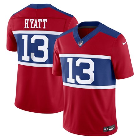 Men's New York Giants Jalin Hyatt Nike Century Red Alternate Vapor F.U.S.E. Limited Jersey