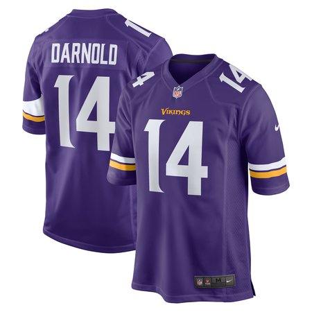 Men's Minnesota Vikings Sam Darnold Nike Purple Team Game Jersey