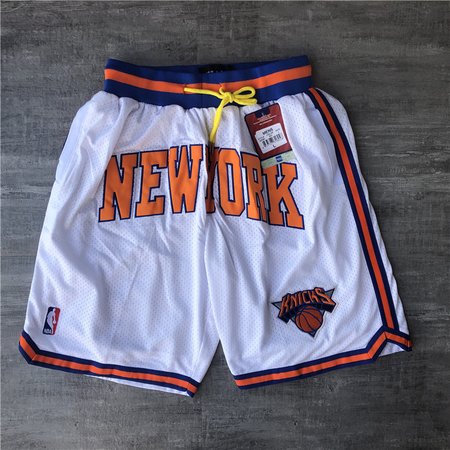 New York Knicks White Shorts