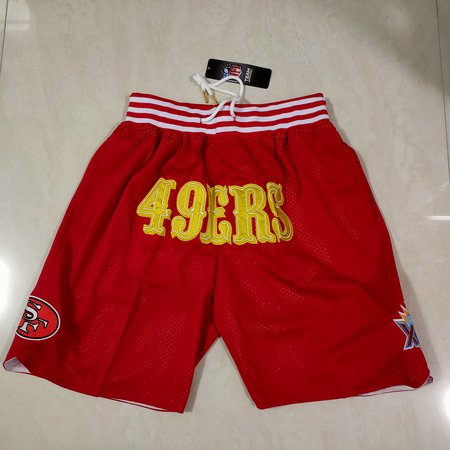 San Francisco 49ers Red Shorts